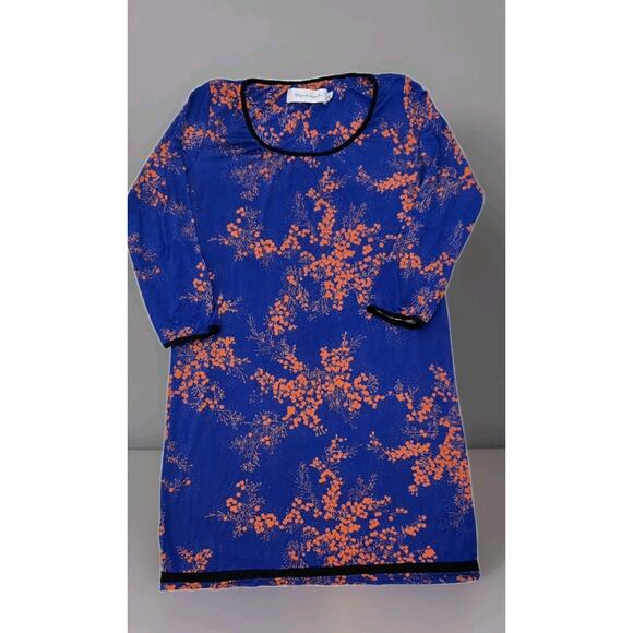 T‎ Bags Los Angeles Dress Womens Size S Draped Stretch 3/4 Sleeve Floral - Picture 1 of 6